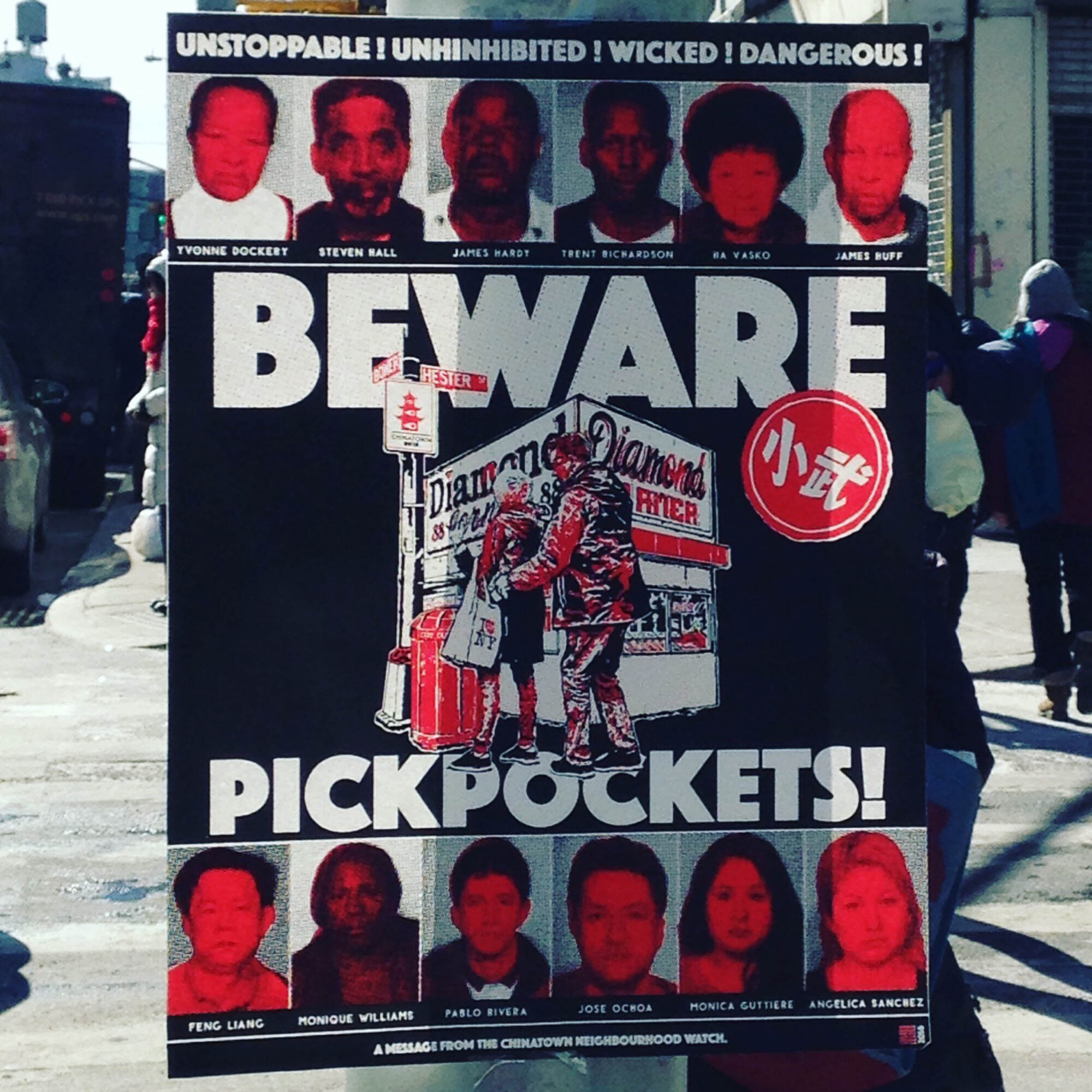 BEWARE PICKPOCKETS ! POSTER + STICKER SET - Image 10